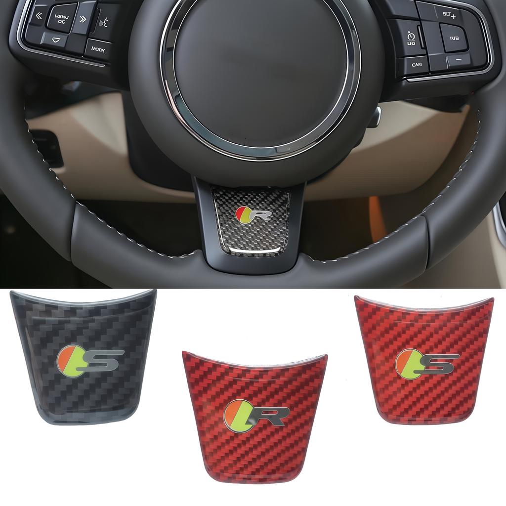 1 шт. Логотип S/R Эмблема на рулевое колесо автомобиля Значок Наклейка Украшение Декаль для XK X Type F Pace I-pace XJL S-Type F-Type XJ XF XE E-pace XJS