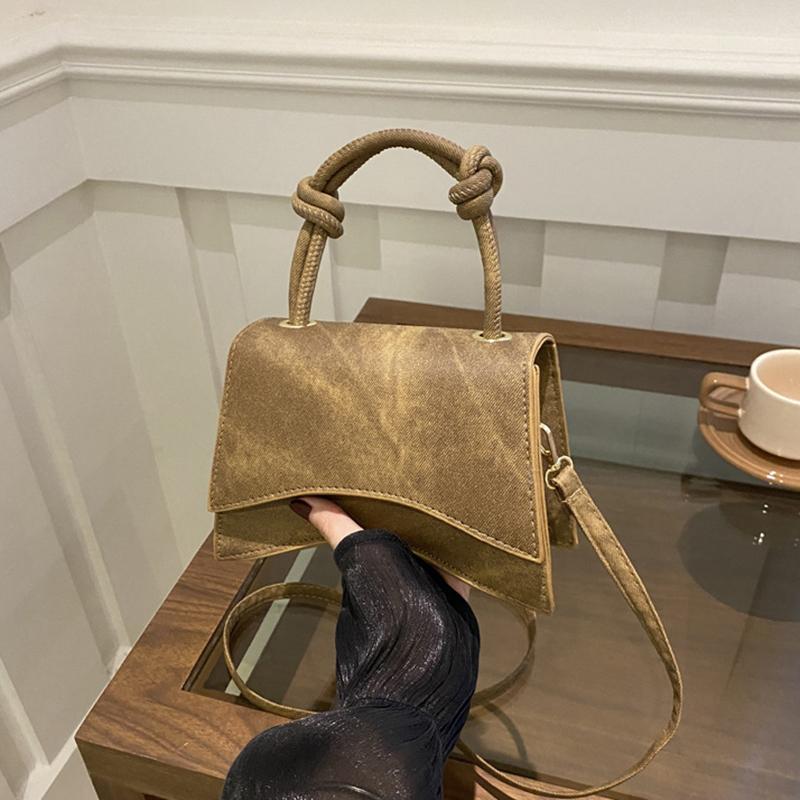 Элегантная женская сумка через плечо из искусственной кожи с верхней ручкой, шикарный однотонный цвет с регулируемым ремешком, повседневная маленькая сумка через плечо