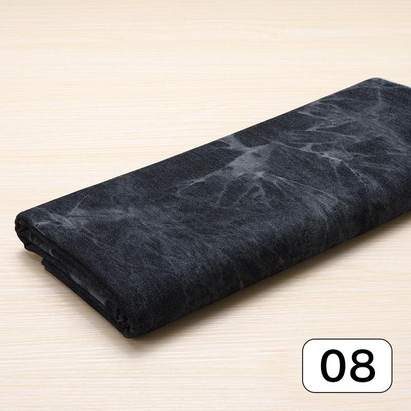 50*140 см модная джинсовая ткань тай-дай, промытая, плотная ткань для юбок, джинсов, брюк, одежды, платьев, шитья, сделай сам, пэчворк, материал