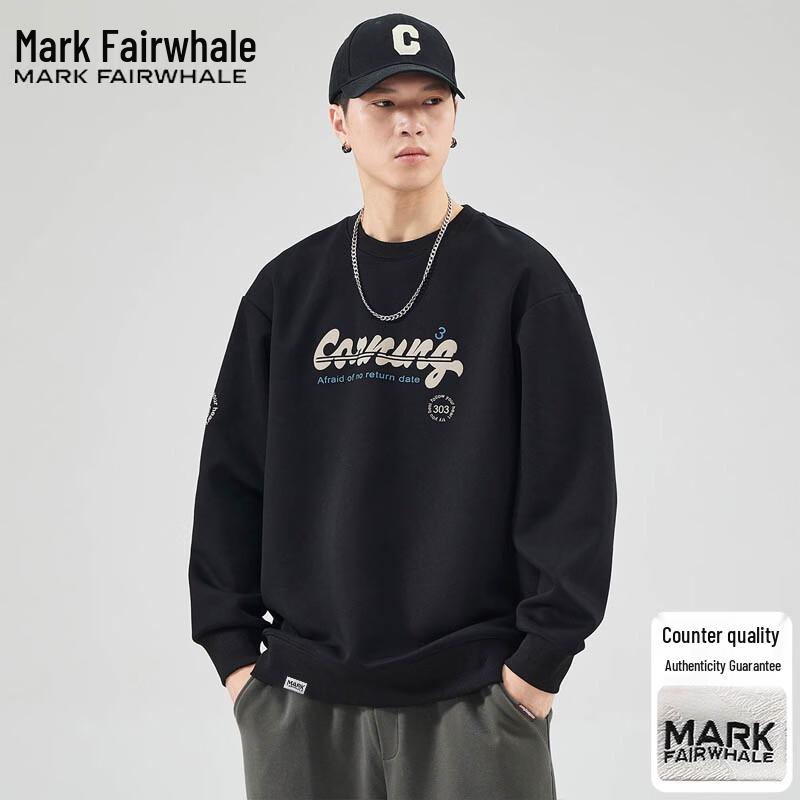 Mark Fairwhale Мужская свободная толстовка с круглым вырезом