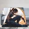 Покрывало-плед Tomb-Raider Лара Крофт Флис Выживание Видеоигра Теплый Плед для Дивана Кушетки Лоскутное Многофункциональное
