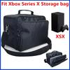 Двухслойная сумка для переноски игровой консоли Xbox Series X/S, беспроводных контроллеров и аксессуаров, водонепроницаемая защитная сумка на плечо