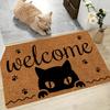 1Pcs Anti Fatigue Kitchen Rugs Lovely Kitten Paw Waterproof Non-Slip Thick Cushioned Kitchen Mat Heavy Duty Comfort Standing Mat for Kitchen