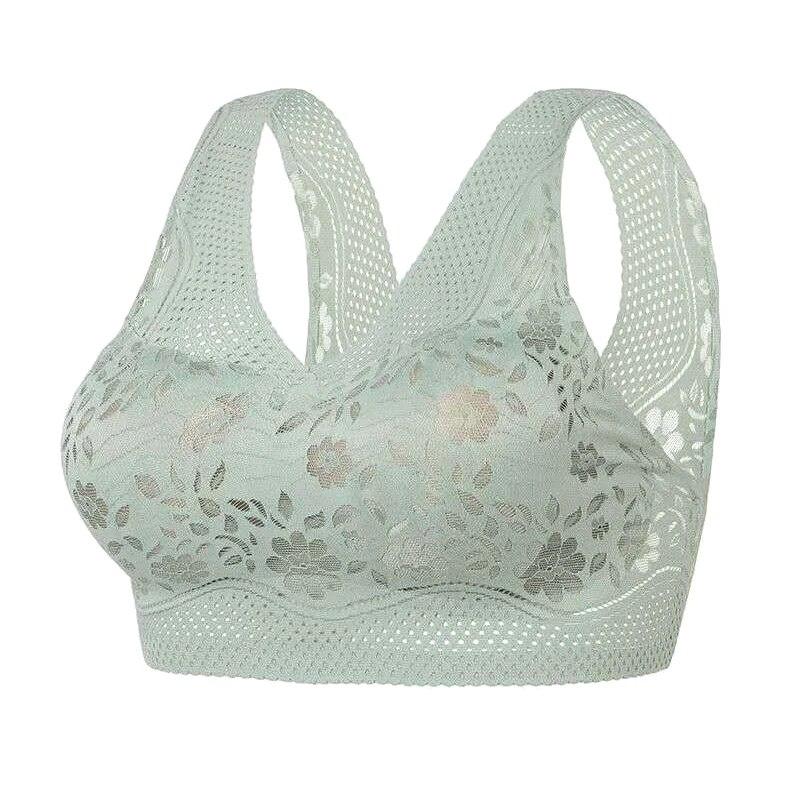 Мягкие дышащие бюстгальтеры без косточек для женщин больших размеров, комфортный бюстгальтер с легкой подкладкой и полным покрытием, бюстгальтер с подъемом и поддержкой