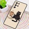 Милый животный кот Кофе Чехол для телефона Samsung Galaxy note 10 pro S26 Ultra S23 S24 FE S25 S21 S22 PLUS противоударный Чехол