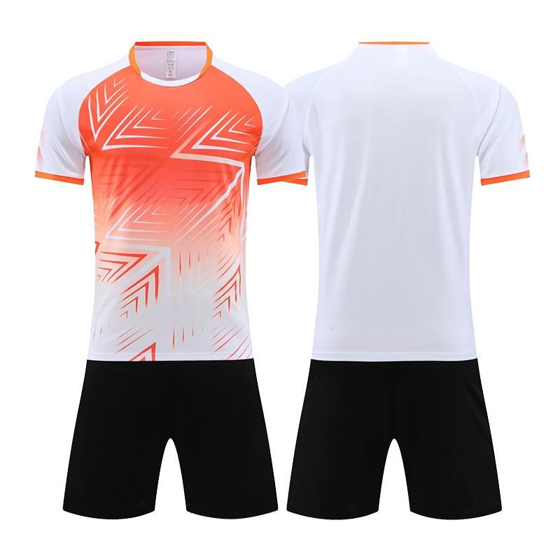 Kids Soccer Jersey Set Short Sleeve Training Uniforms Boys Girls Kindergarten School