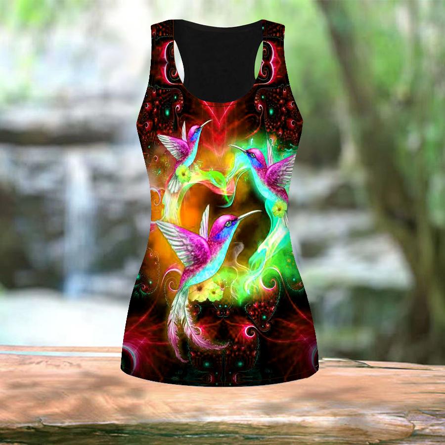 Женские летние спортивные рубашки с 3D разноцветным принтом птиц для занятий йогой и тренажерным залом, жилеты больших размеров