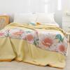 Цветочное летнее одеяло, покрывало для дивана-кровати, хлопковая марля 230*250 48*74, наволочки высокого качества