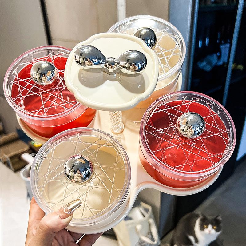 Dried Fruit Tray Light Luxury Creative Food Grade Fruit Tray with Lid Household Nut Candy Snack Tray Refreshment Tray Snack Tray