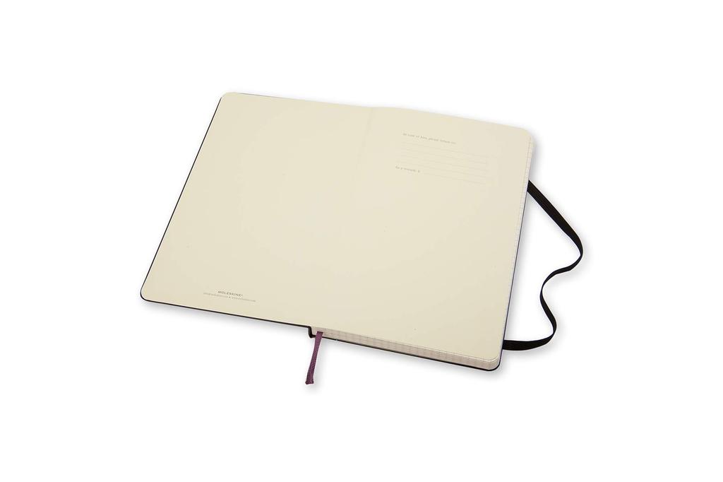 Блокнот Moleskine Note Classic в твердом переплете, большой размер 13 см x высота, черный QP061 (Ширина 21см)