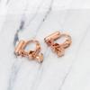 Clip-on Earrings Converter Components with Post for Non-Pierced Ears DIY for Women Girls Gifts Gold Sliver Rose Gold