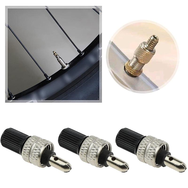 1Set Valve Core Kit, Anti Aging Nickel Plated Brass Universal Bike Tire Valve Core with for Electric Vehicles