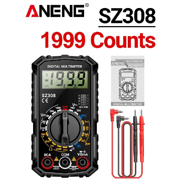 Multimeter Tester Pen Suit ANENG SZ308+B15 Multimeters 1999 Counts 24-250V Voltage Detector Meter Diagnostic Breakpoint Finder