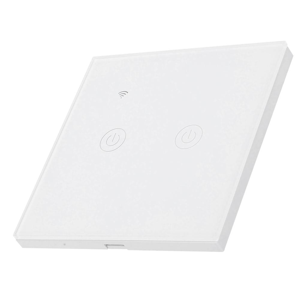 Smart Light Switch Touch Panel ABS Universal for Single   Zero Fire Wire 220‑240VAC2 Way Wifi