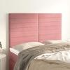 VidaXL Headboard Bedroom Furniture Bed Accessories Single Bed Heads Bed Frame Interior Pink 144x5x118/128 3116525