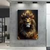 A Lion In Various Forms Poster Canvas Painter Living Room Decorative Printed Wall Art Painting Frameless
