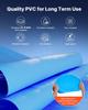 Oval Pool Liner, 375 x 732 cm UniBead Swimming Pool Liner for 120 cm Wall Height, Premium Vinyl, Easy Install with Leak-Proof Patches, Designed for