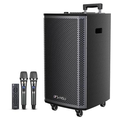 SANSUI L10 Портативная уличная караоке-колонка на колесиках CN вилка (адаптер в комплекте) (Китайская версия)