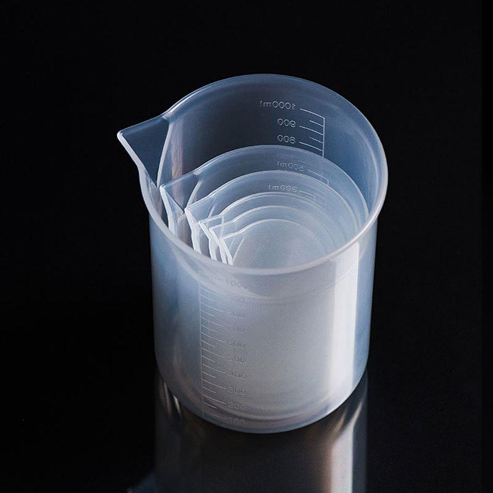 6Pcs/set 20ml/30ml/50ml/250ml/500ml/1000ml Clear Plastic Graduated Measuring Cup for Baking Beaker Liquid Measure Jug Cup Container