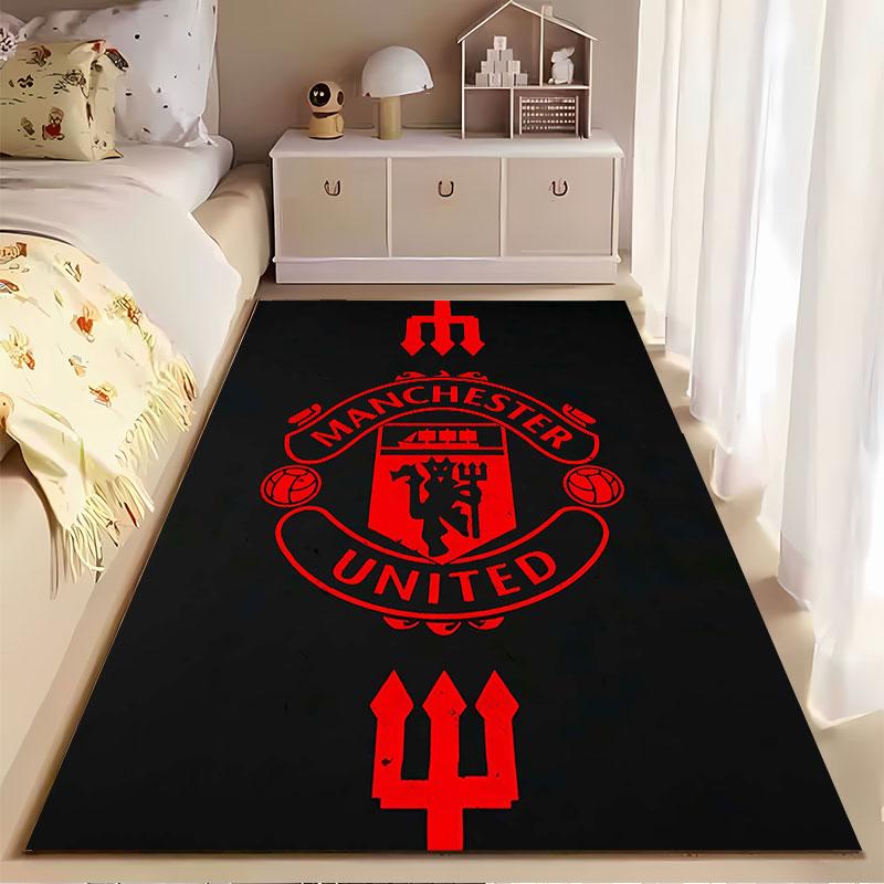 Manchester United Logo Carpet suitable as a non-slip mat for the living room or bedroom sofa
