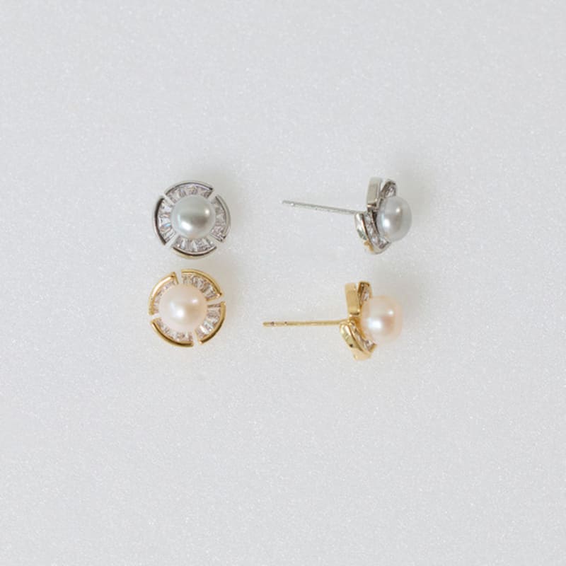 Les Bijoux Philosophy LB_Hoop pearls earring_SILVER