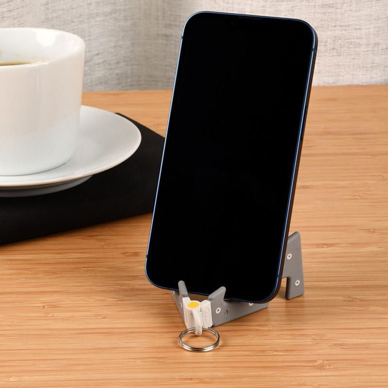 Портативный настольный держатель для телефона, брелок, стабильный, ультратонкий, складной, подставка для мобильного телефона, подставка для мобильного телефона, креативный брелок