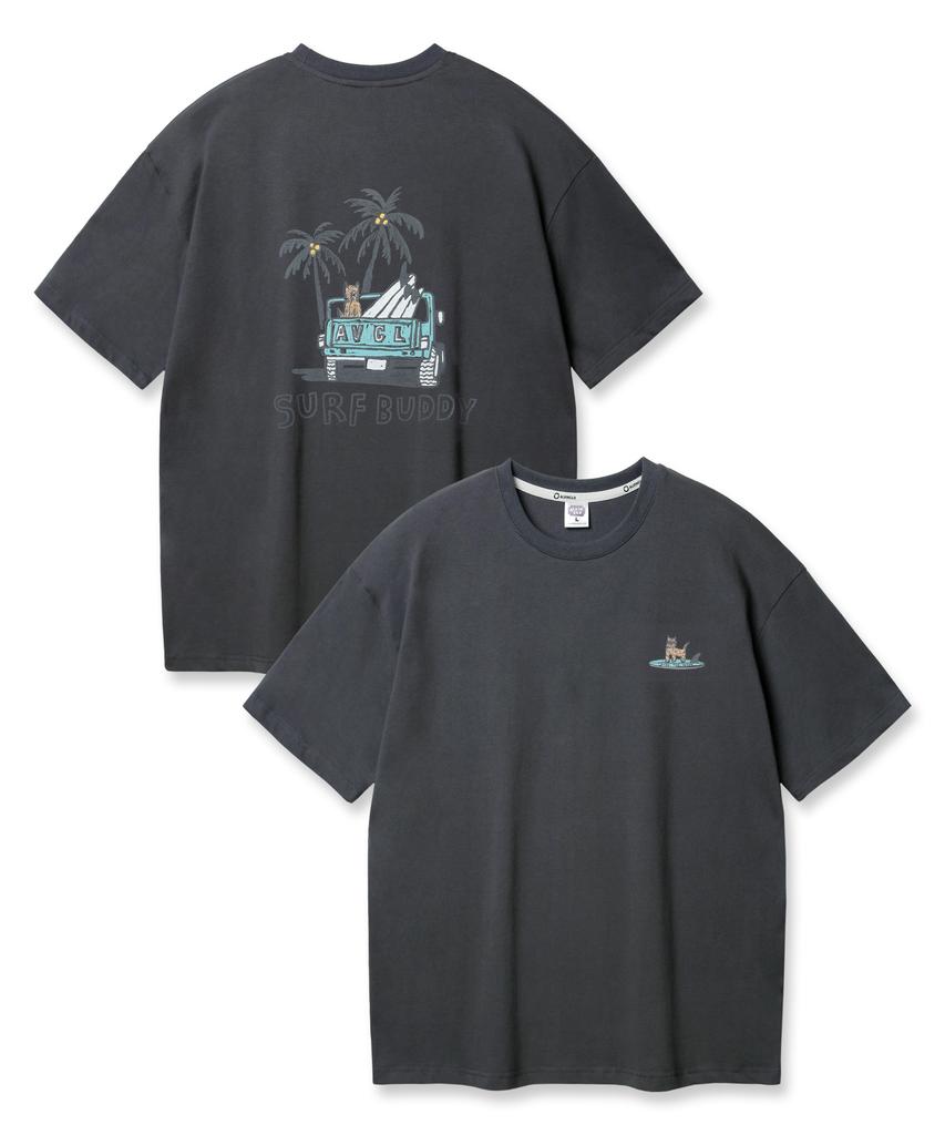 ALVINCLO Surf Buddy Oversized Short Sleeve Tee Ast4814 (3 Colors)