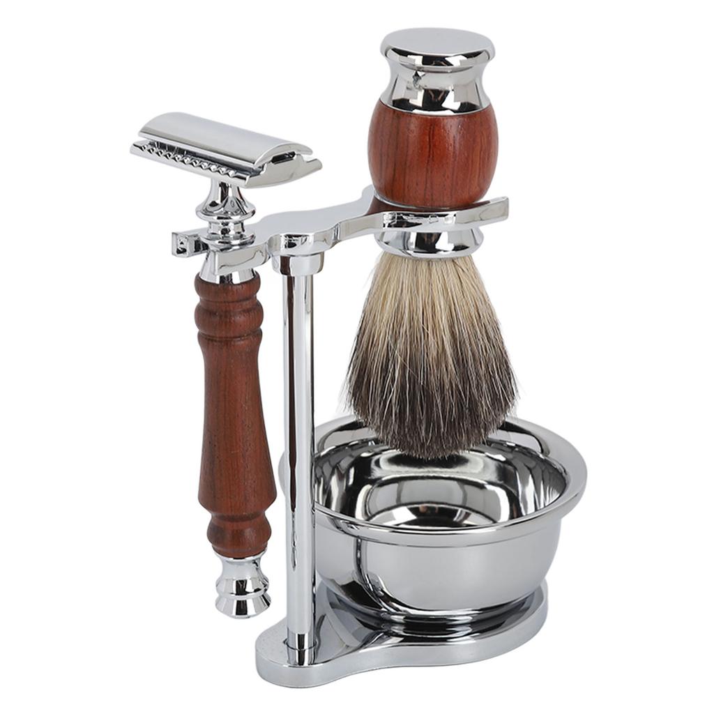 Бритвенный помазок, мыльница, подставка, набор, ручной набор для бритья из сплава, для ухода за бородой, мужской подарок