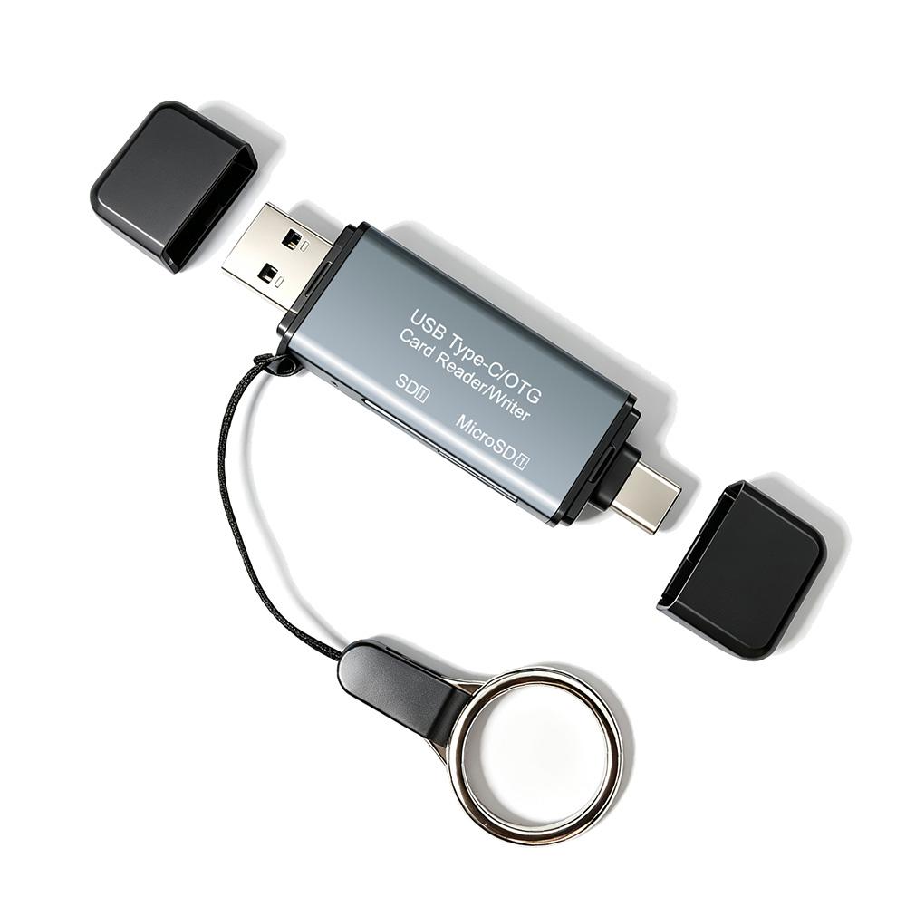 4-в-1 USB 3.0 Картридер Высокоскоростная передача USB Type C на SD TF Картридер Адаптер Многофункциональный Кардридер для Карты Памяти Телефона 3