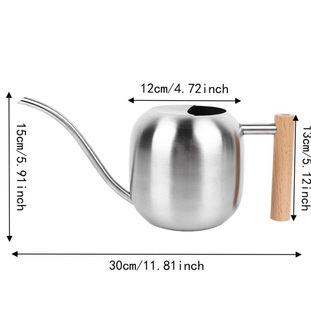 Stainless Steel Watering Can Long Spout Indoor Plant Watering Can Outdoor Garden