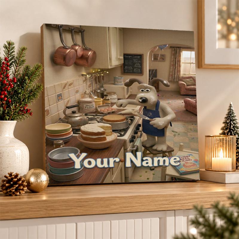 Wallace & Gromit Custom Name Text 5D Diamond Painting Kit DIY Full Drill Diamond Art Decoration