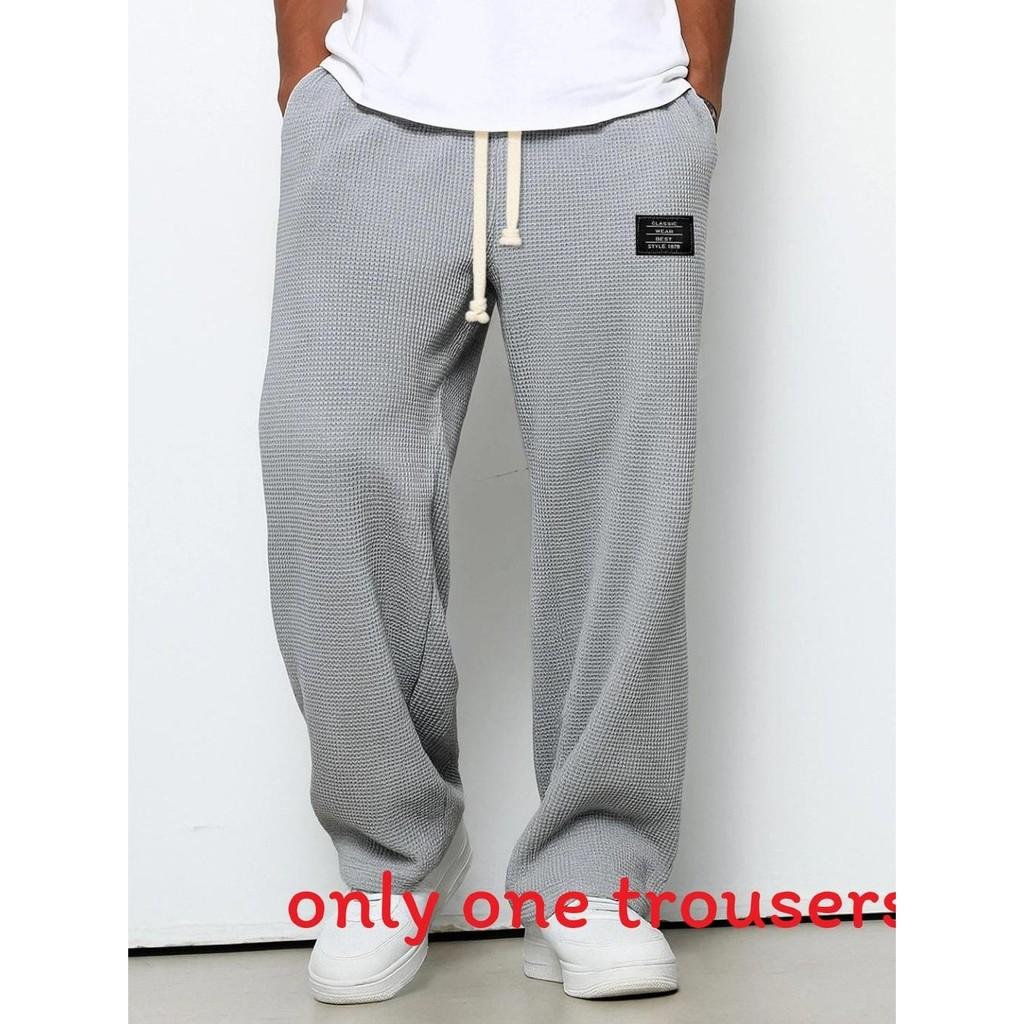 Slim Fit Mens Casual Pants With High Elastic Polyester For Daily Wear In Autumn Season