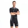 1.5mm Neoprene Wetsuit Men Short Sleeve Sun Protection Warmth Snorkeling Surfing Diving