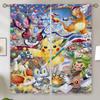 Современные шторы для гостиной 2024 P-Poke-mon шторка из бусин для Quarto штора блэкаут 100% жалюзи щупальца тюль на кухню