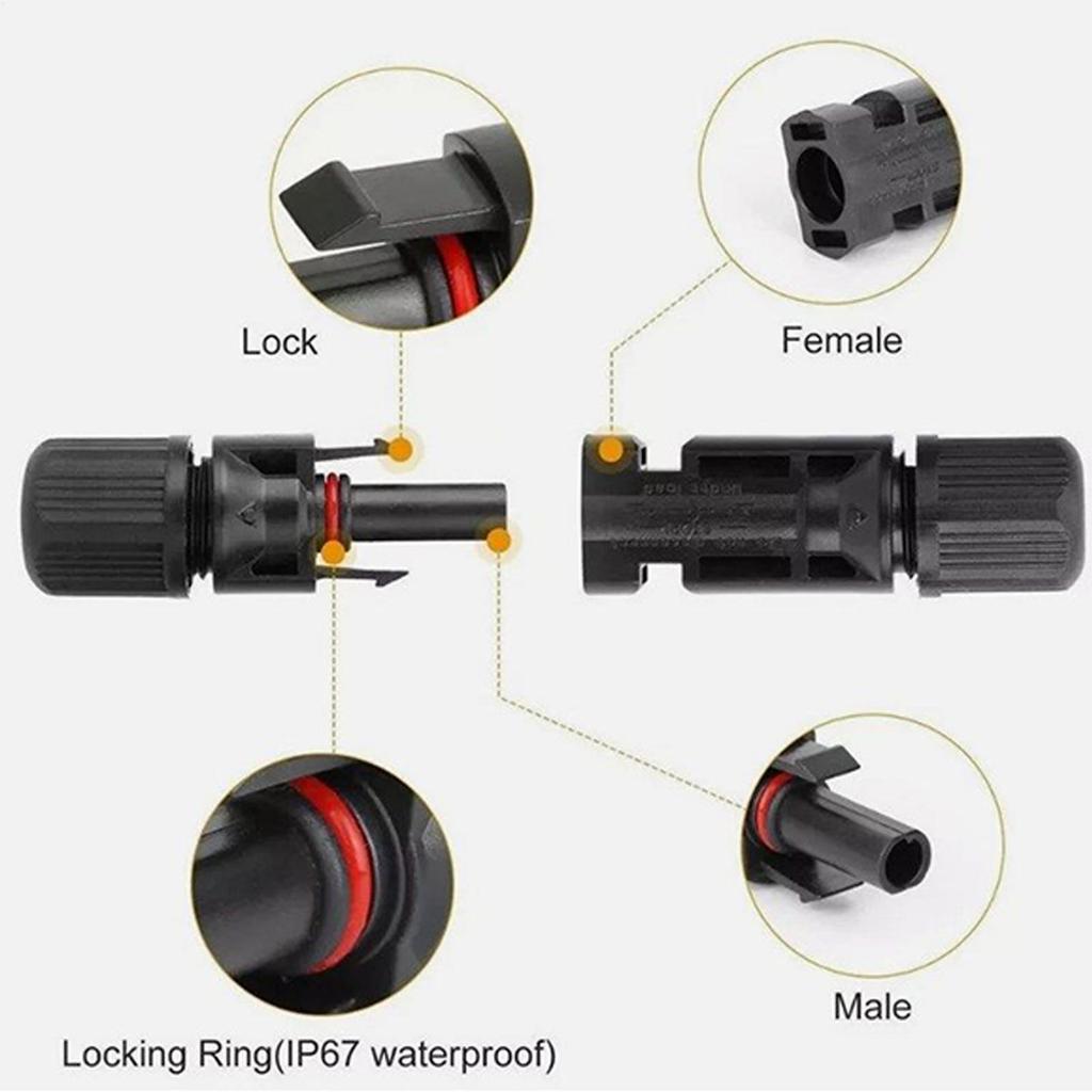10 Pairs/Lot Solar Connectors with Spanner Waterproof Solar Panel Connector SOLAR PV Connector For Solar Cable