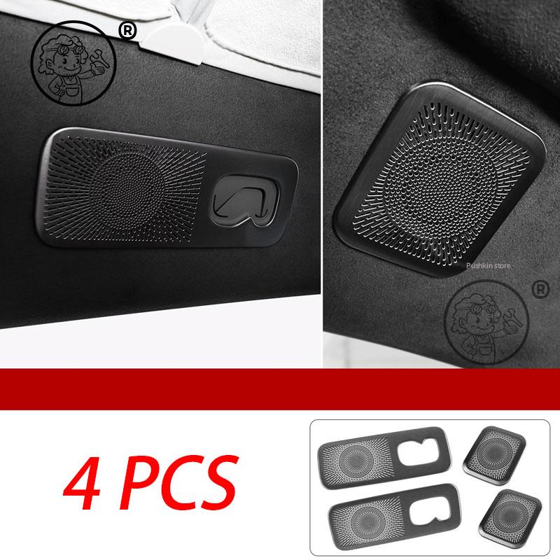 For ZEEKR 7GT 2025 2026 car Full Set of Stainless Steel Air Vent Decorative Trim & Speaker Protective Covers