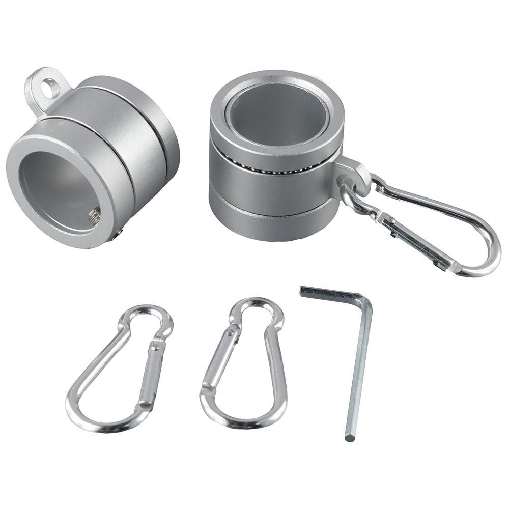 2Pcs 360 Degree Rotating Flag Mounting Ring Aluminum Alloy Spinning Flag Pole Kit  Diameter Flagpole