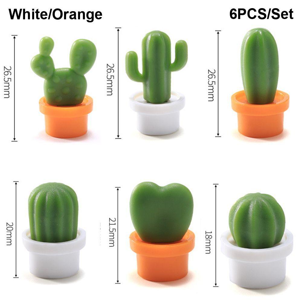 Room Message Board Magnetic Stickers Refrigerator Magnet Succulent Potted Miniature Cactus Bonsai