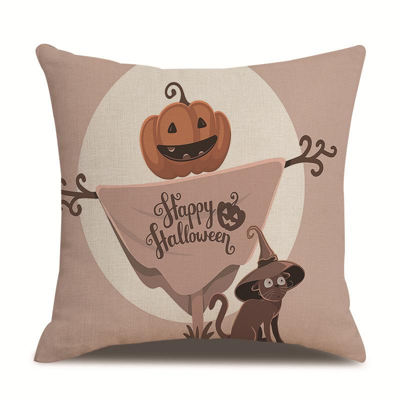 Хэллоуин Льняная Наволочка Наволочка с Принтом