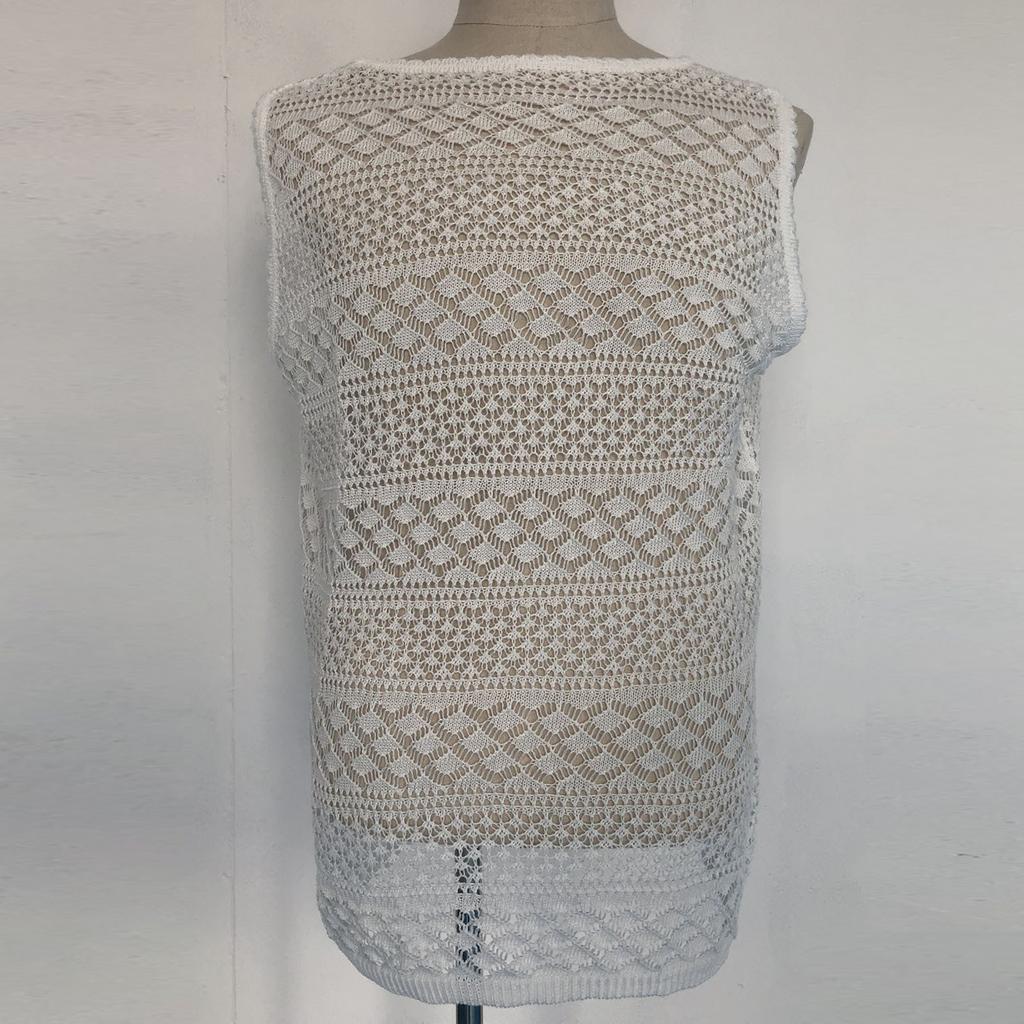 Мужская майка, полый дышащий жилет, летний жилет без рукавов с круглым вырезом, сексуальные сетчатые рубашки с мышцами