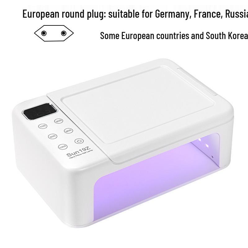 Многофункциональная УФ-сушка для ногтей: Быстросохнущая гель-лаковая машина с подставкой для рук, салонная двухручная лампа для просушки