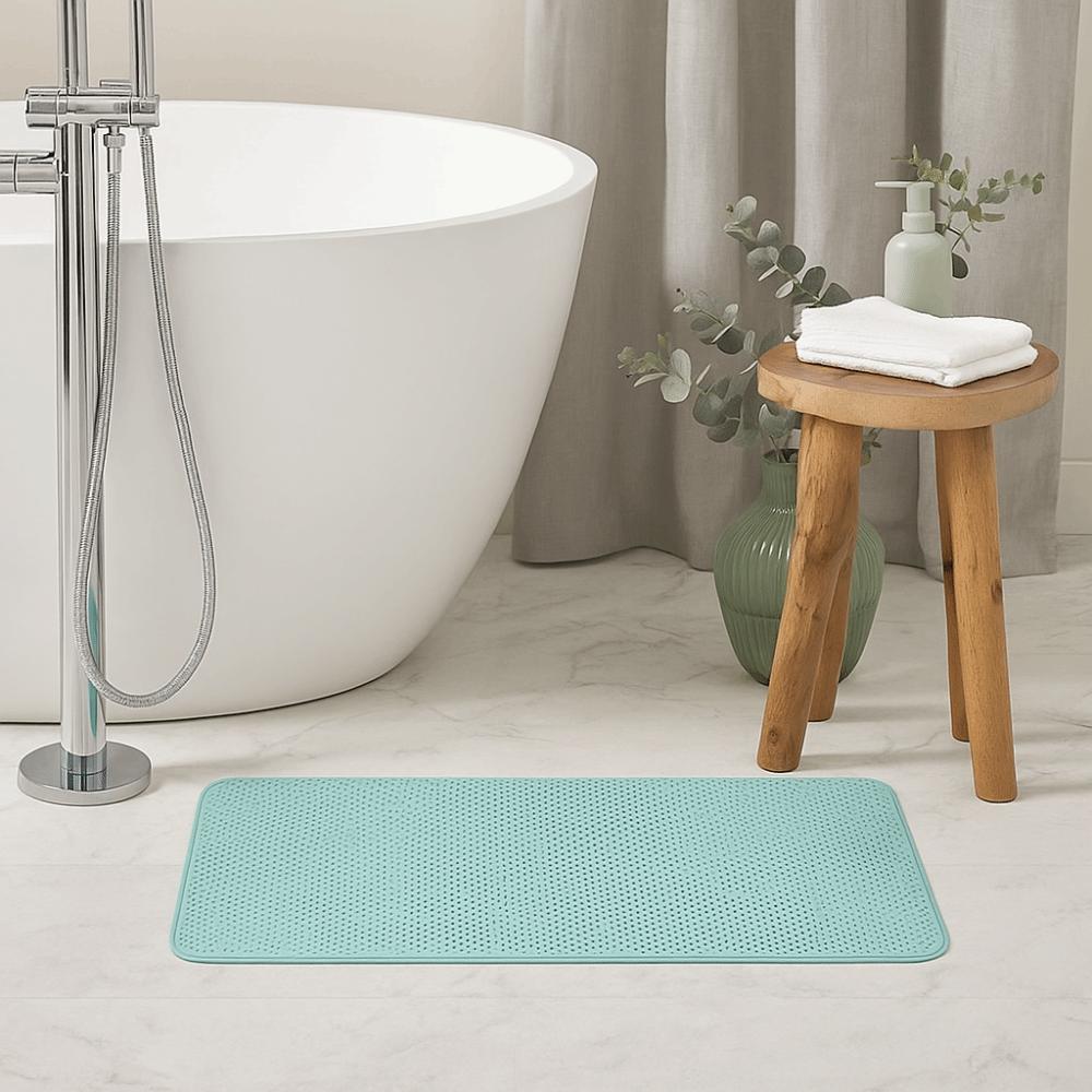 Textured Surface Non-Slip Bath Mat Machine Washable Shower Mat Easy Clean Bathtub Mat Spa