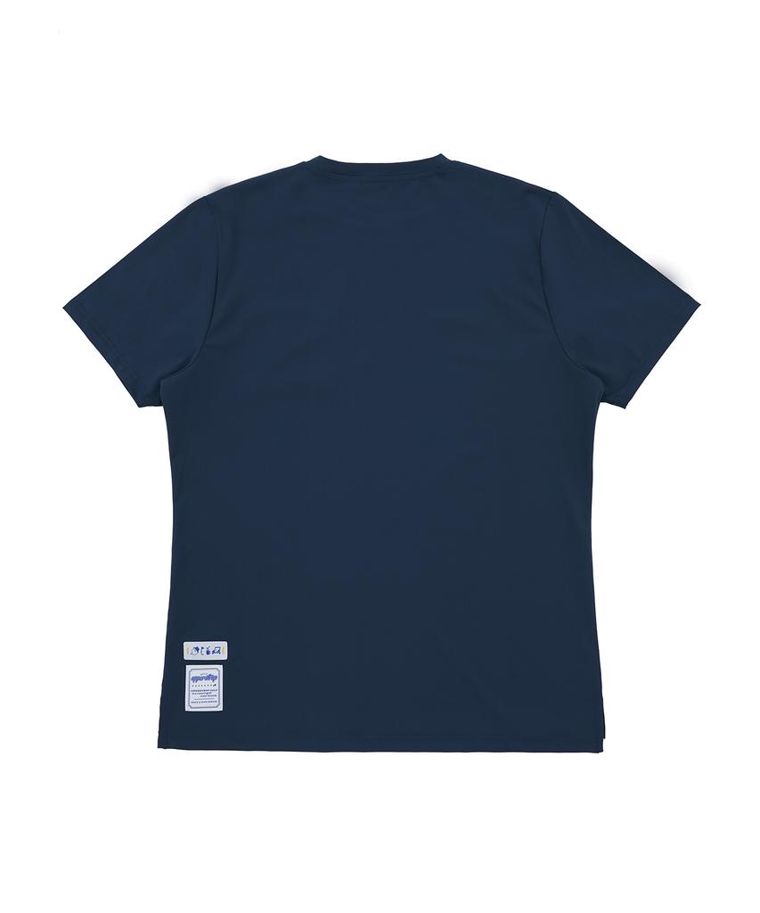 UPPERSTROP GOLF [Up3079] Upst Golf Карманная эластичная футболка с коротким рукавом Горизонтальный синий