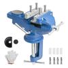 GOODRIG Small Benchtop Vise, Jaw Width: Approx. 75mm, Maximum Opening: 64mm, with 360-Degree Rotating Base, for Drilling, Metalworking, DIY, Precision