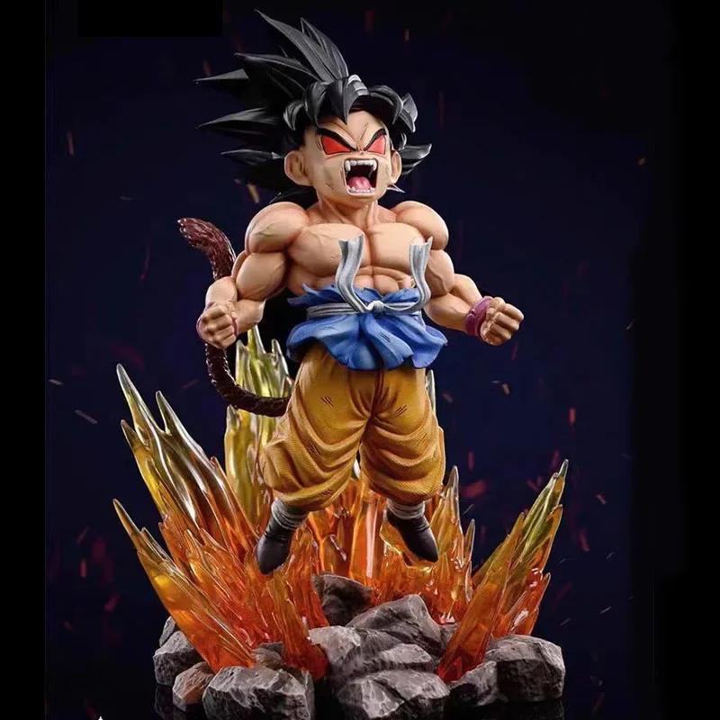 Bandai 19 см Dragon Ball Серия SHK Kaiyuan №2 Брюнетка с блестящими волосами Супер Четыре Гоку Модель ПВХ Укун Анимационная модель Украшение Рождение