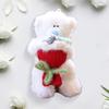 Кукольный кулон брелок Пушистый медведь Дизайн букета Плюшевый брелок Держатель для ключей от машины Подвеска Аксессуары для рюкзака