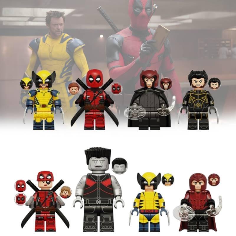 Kt1076 Wolverine Deadpool Magneto Strongman Building Block Figurines For Creative Play And Imaginative Fun