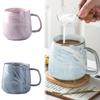 Круглая фарфоровая стеклянная чашка керамическая с подвесной ручкой чашка для эспрессо креативные чашки для кофе, молока, чая офисная кружка кухонные инструменты для дома