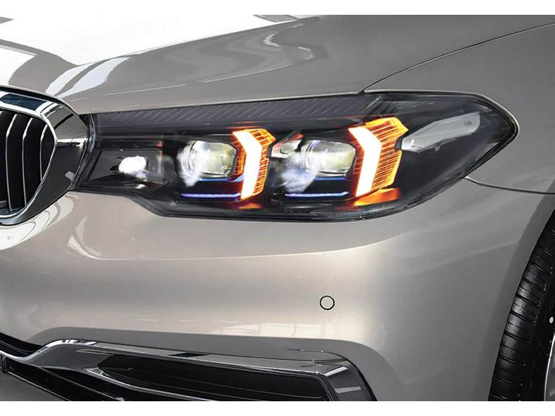 18-23 BMW 5 серии G30 G38 Блок-фара с новыми Дневными ходовыми огнями «Клыки» и Поворотниками