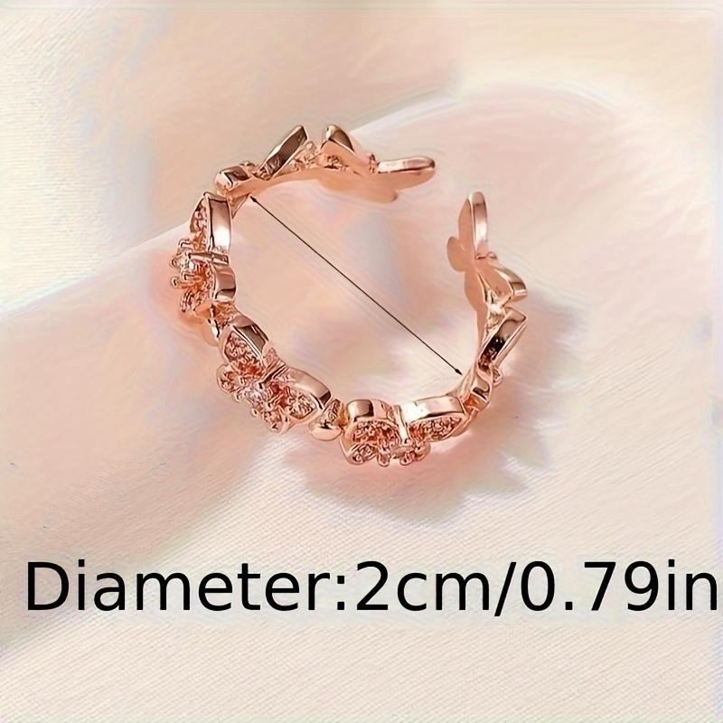 1Women's fashionable and unique butterfly ring with adjustable opening